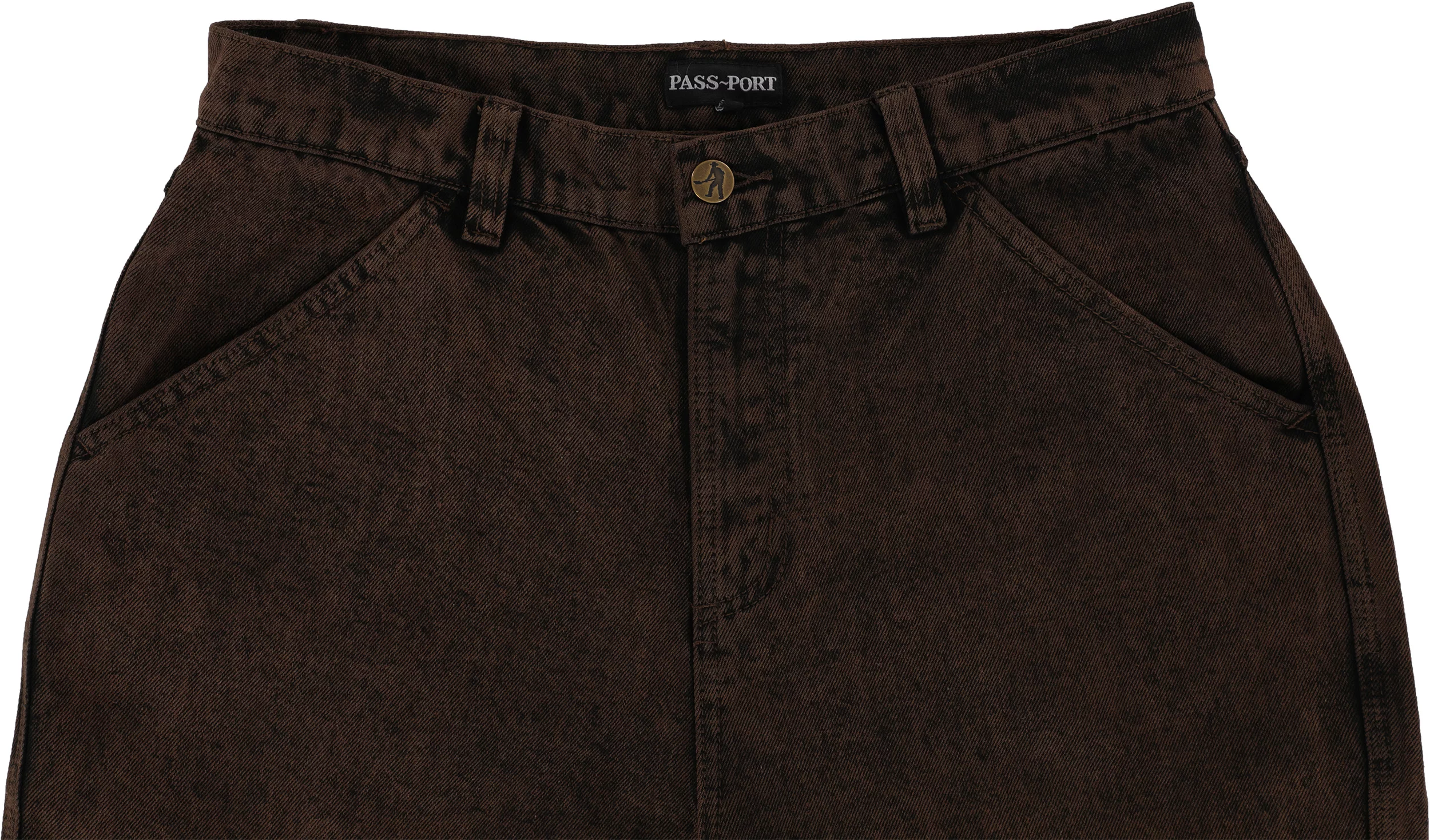 Passport Workers Club Jeans - overdye brown | Tactics