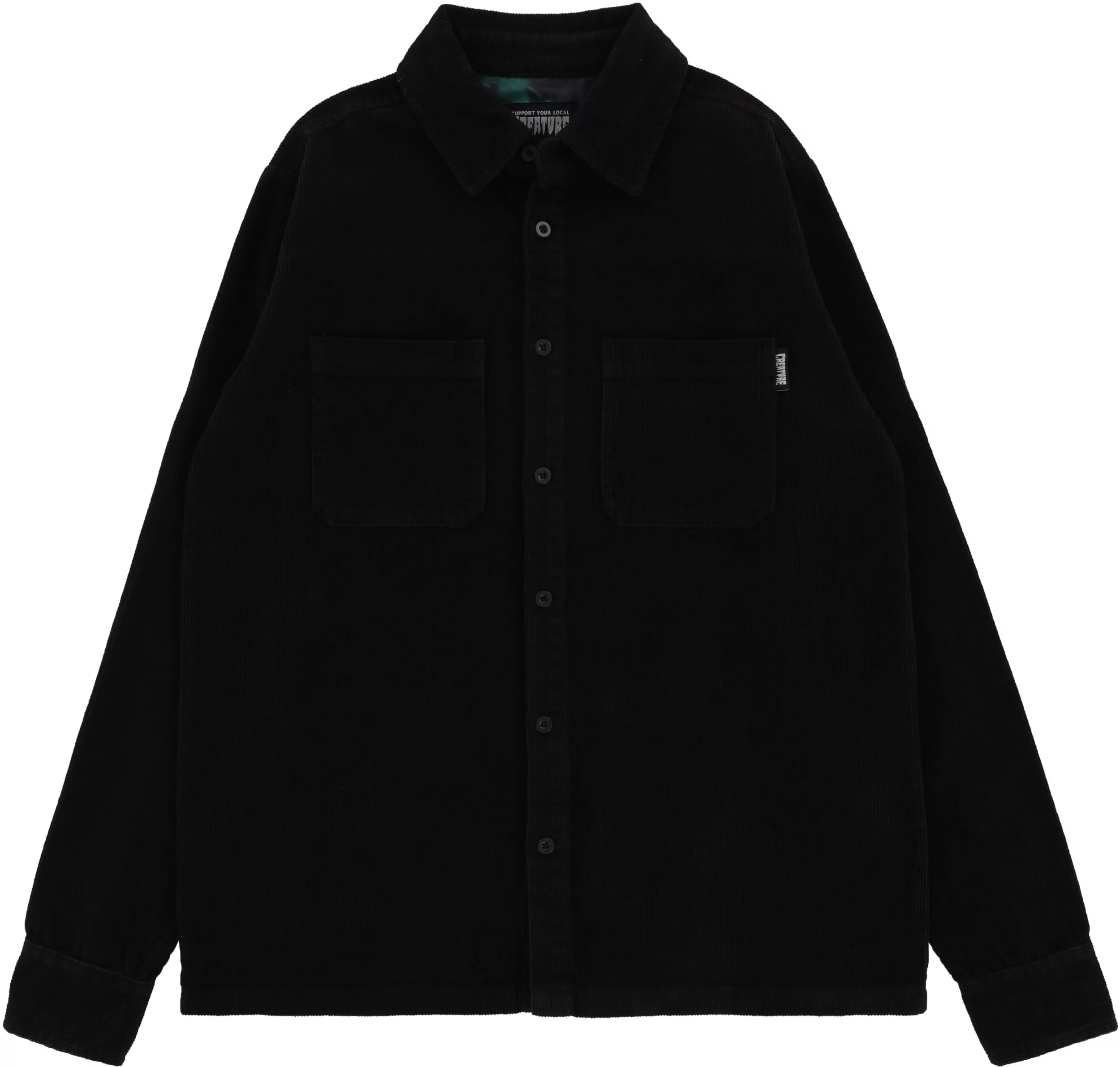 Creature Void Corduroy L/S Shirt - black | Tactics