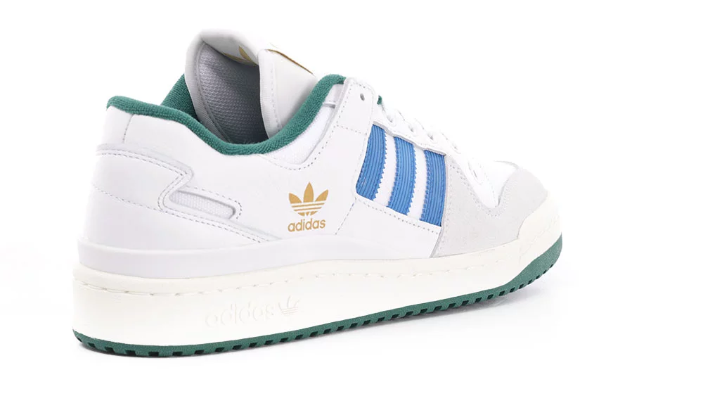 adidas Originals Forum Low sneakers in white and collegiate green