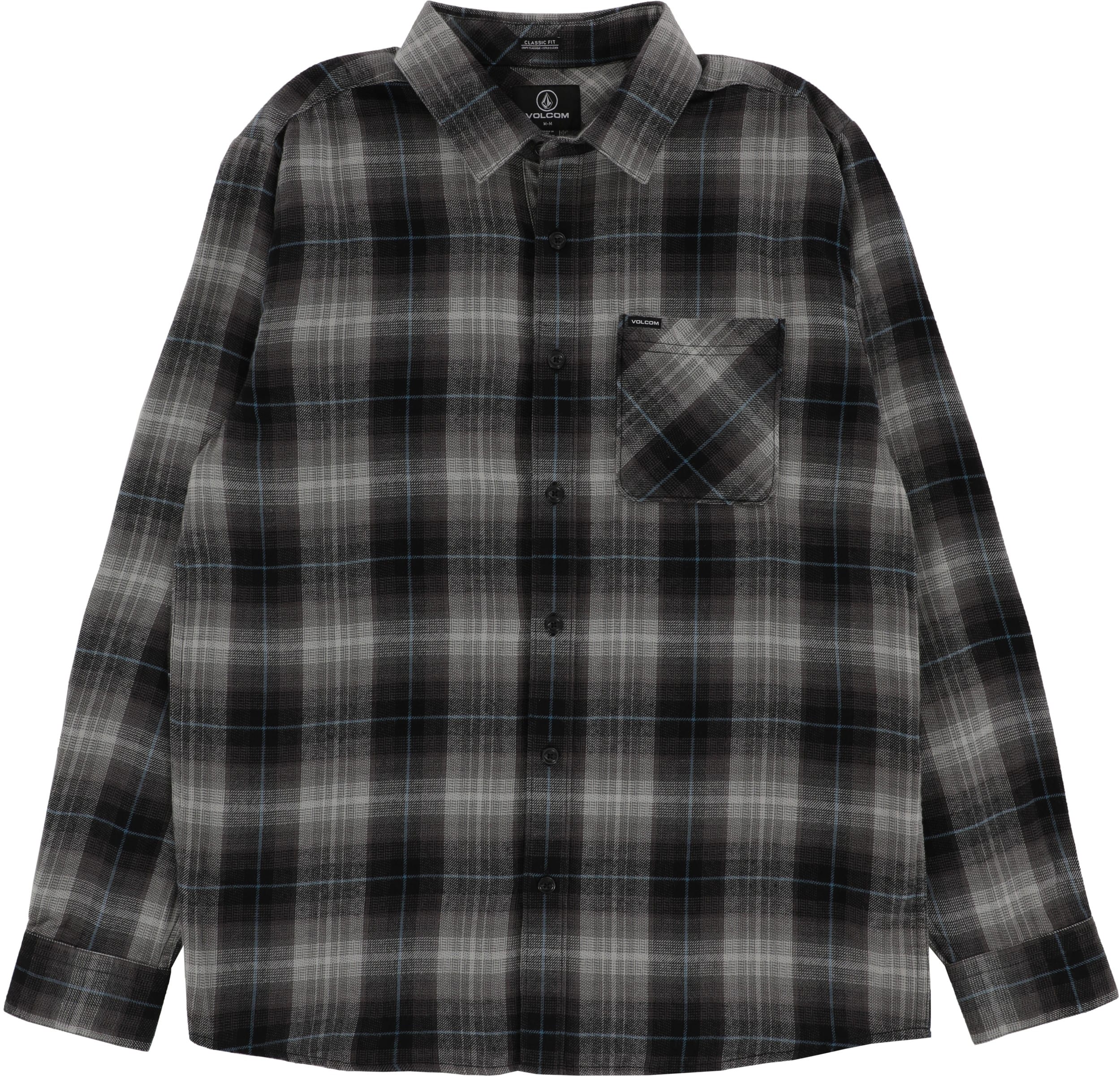 Volcom Kemostone Flannel Shirt - black | Tactics