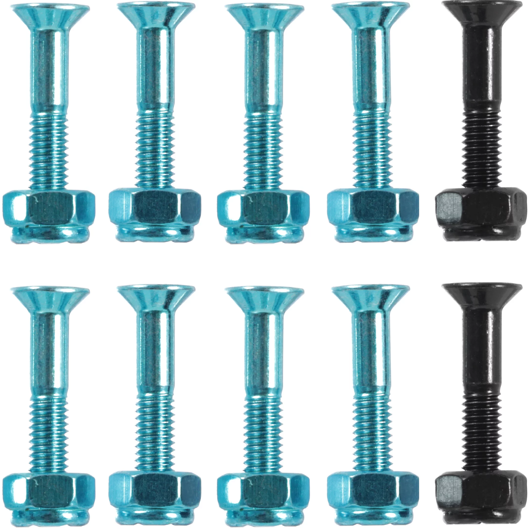 Snowboard Binding Screw Set Include 4 Pieces Snowboard Mounting Screws and 4 Pieces Snowboarding Screw Washers, Blue