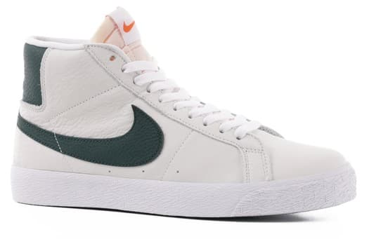 Nike SB Zoom Blazer Mid Skate Shoes - label) white/pro green - Free Shipping | Tactics