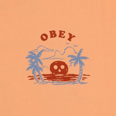 Obey Sunset T-Shirt - papaya smoothie