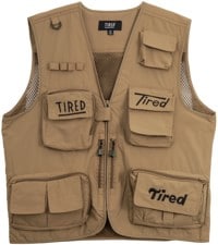 Tired OG Fishing Vest Jacket, Men's - Khaki XL