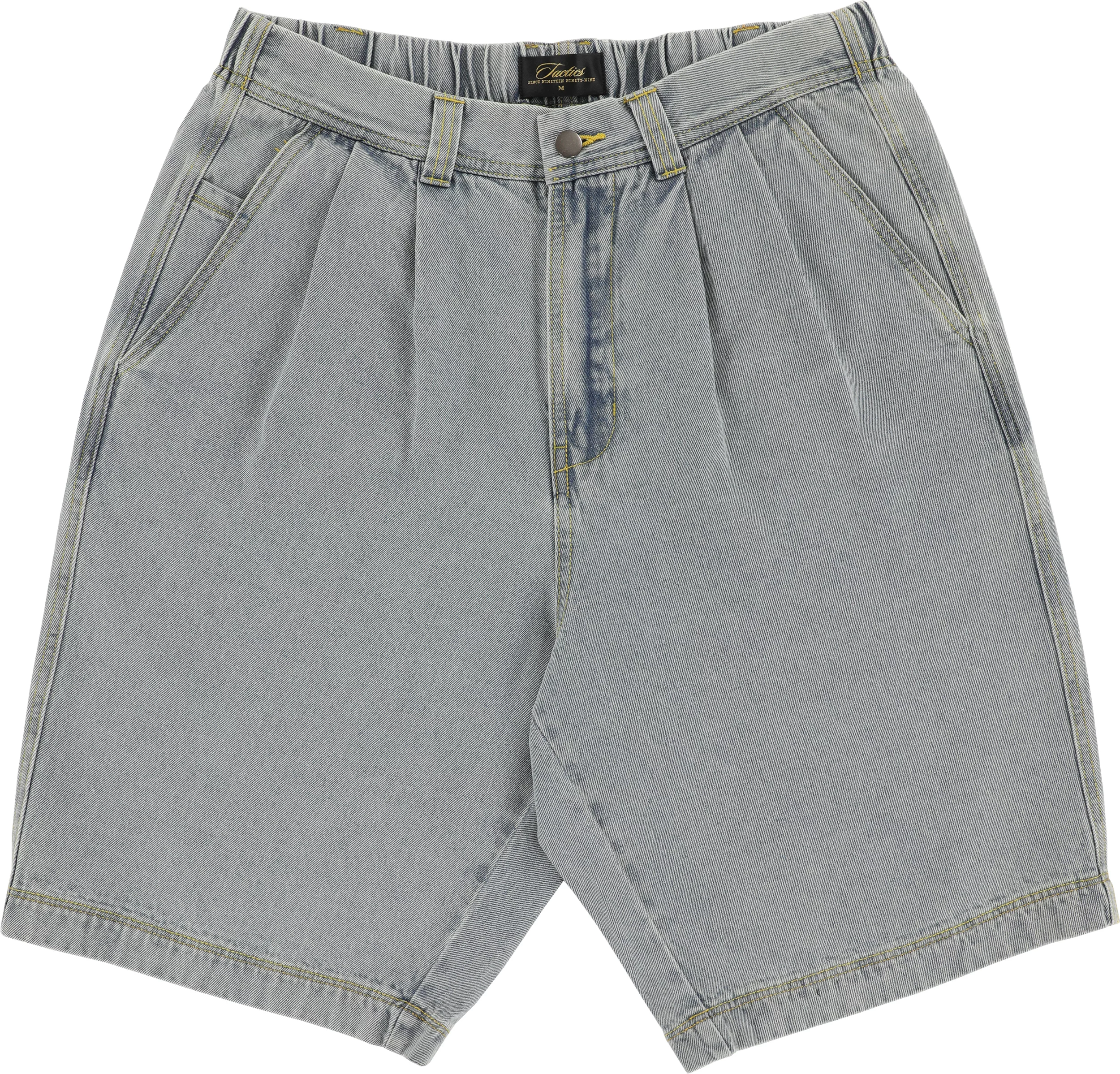 EDWIN Ultra High-Rise Pleated Denim Shorts