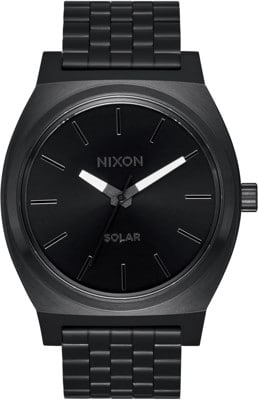 Nixon Time Teller Solar Watch - all black/white - view large