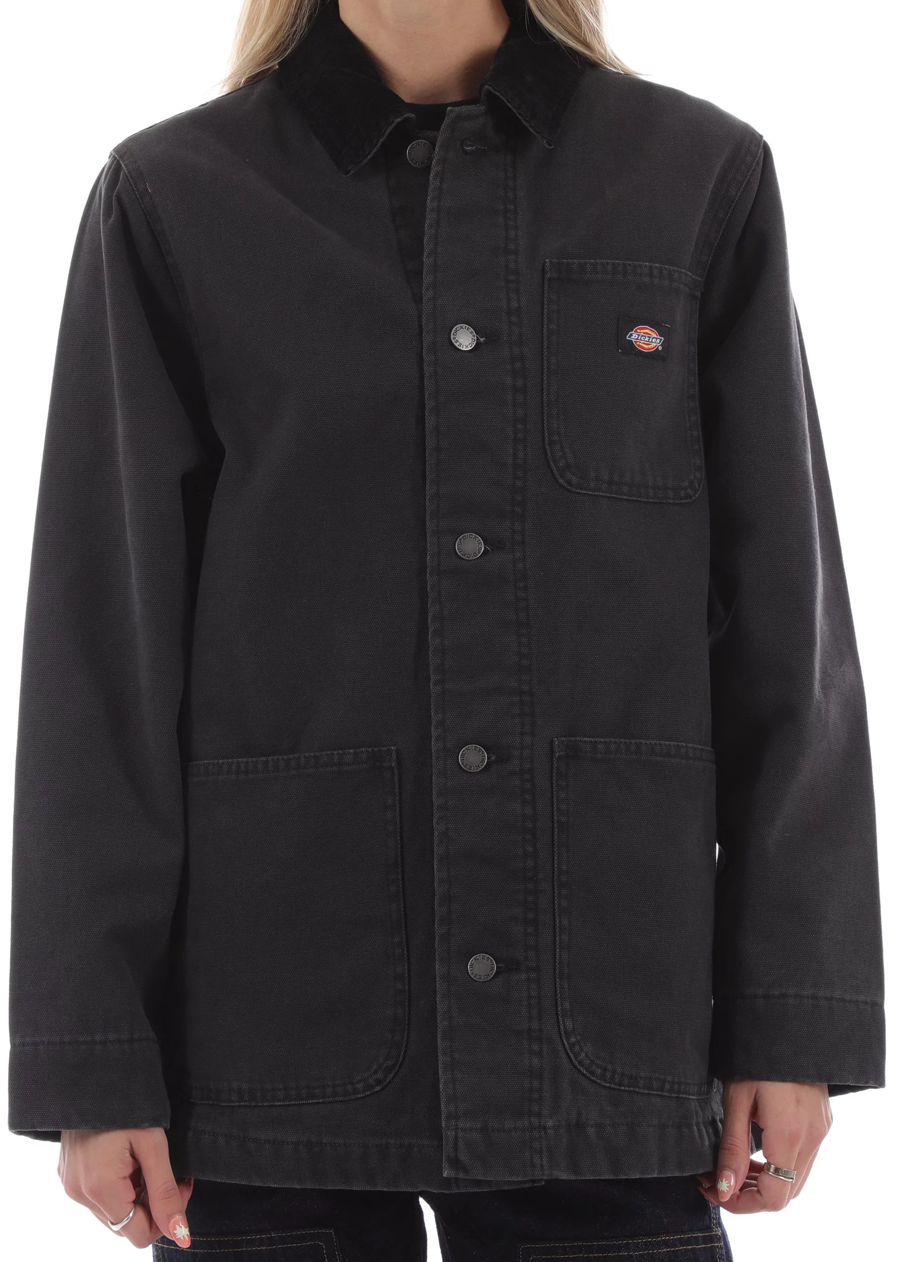 Dickies Women's Duck Canvas Chore Jacket - black | Tactics