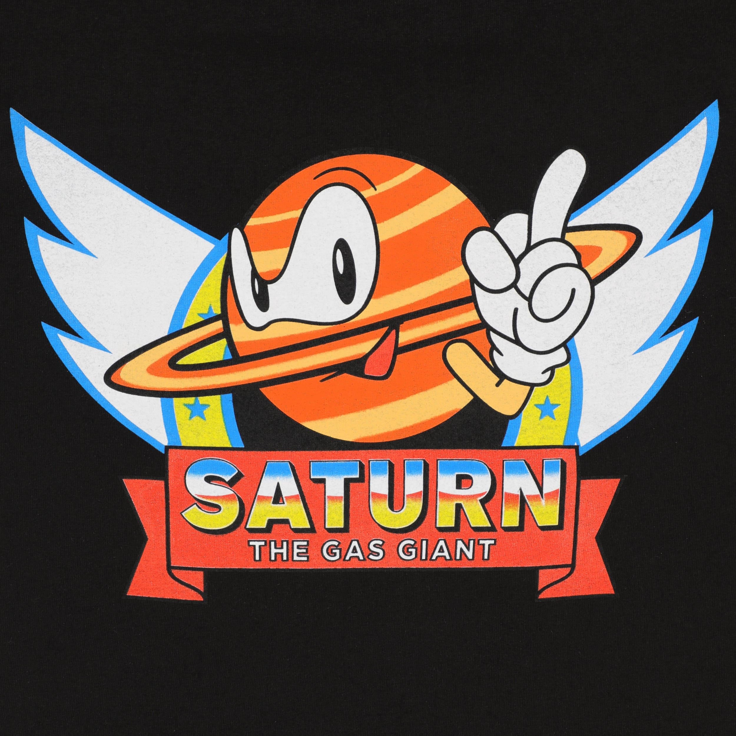 Gas Giants Saturn The Gas Giant T-Shirt - black | Tactics