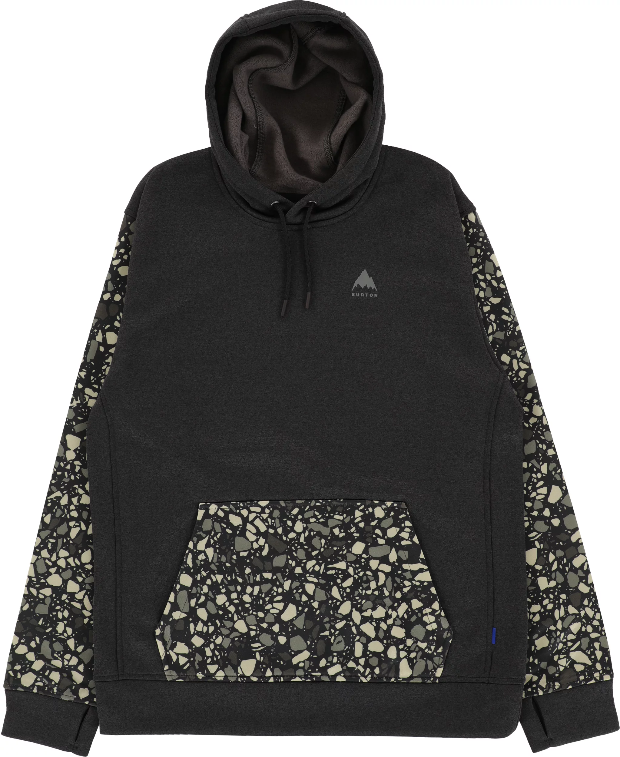 Burton Oak Hoodie true black heather sediment Tactics