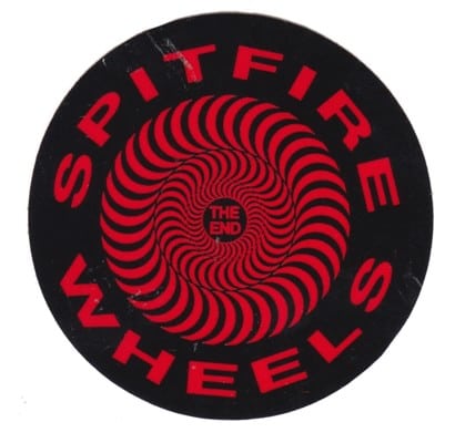 Spitfire Classic SM Sticker - black/red - view large