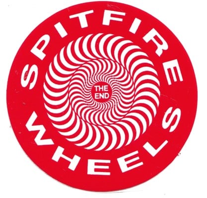 Spitfire Classic SM Sticker - red/white - view large