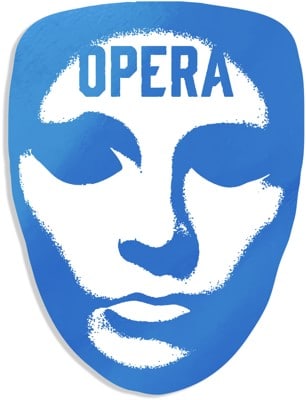 Opera Mask Foil Sticker - view large