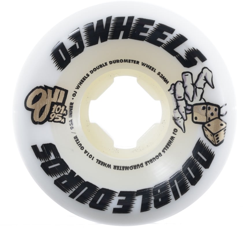 OJ Double Duro Mini Combo Skateboard Wheels - white (101a/95a) | Tactics