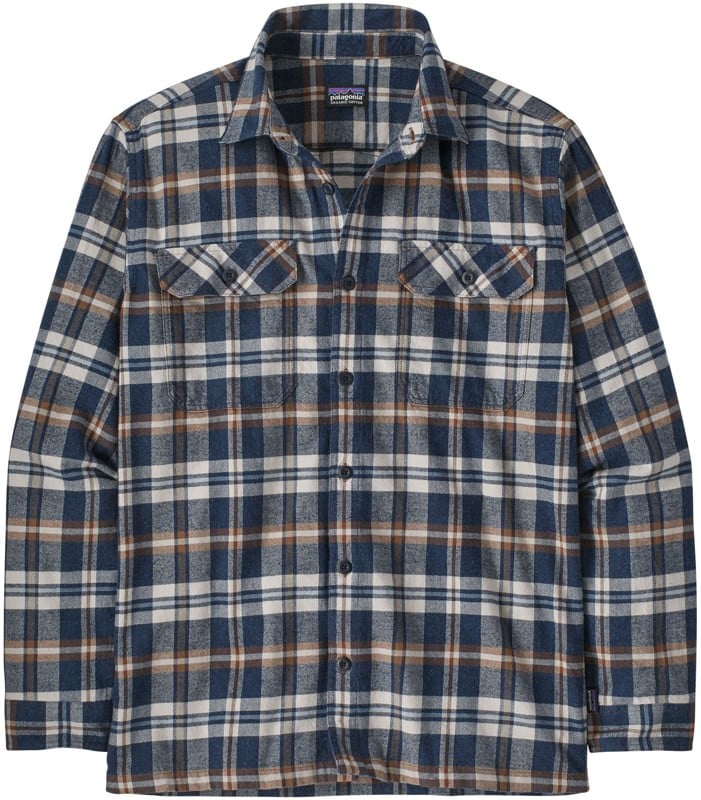 Patagonia Organic Cotton Fjord Flannel Shirt - fields: new navy | Tactics