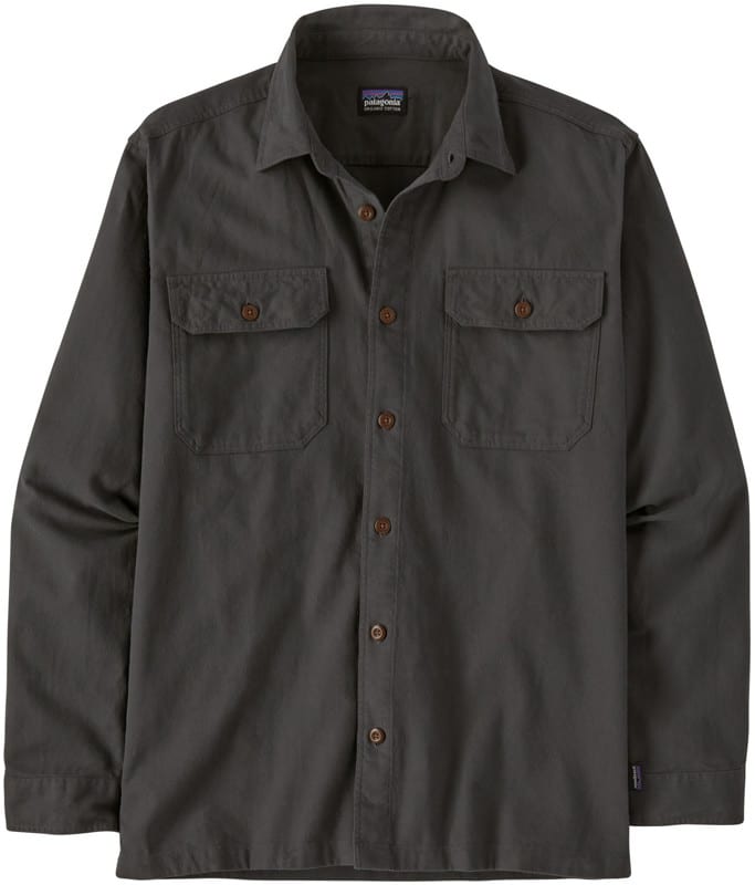 Patagonia Organic Cotton Fjord Flannel Shirt - forge grey | Tactics