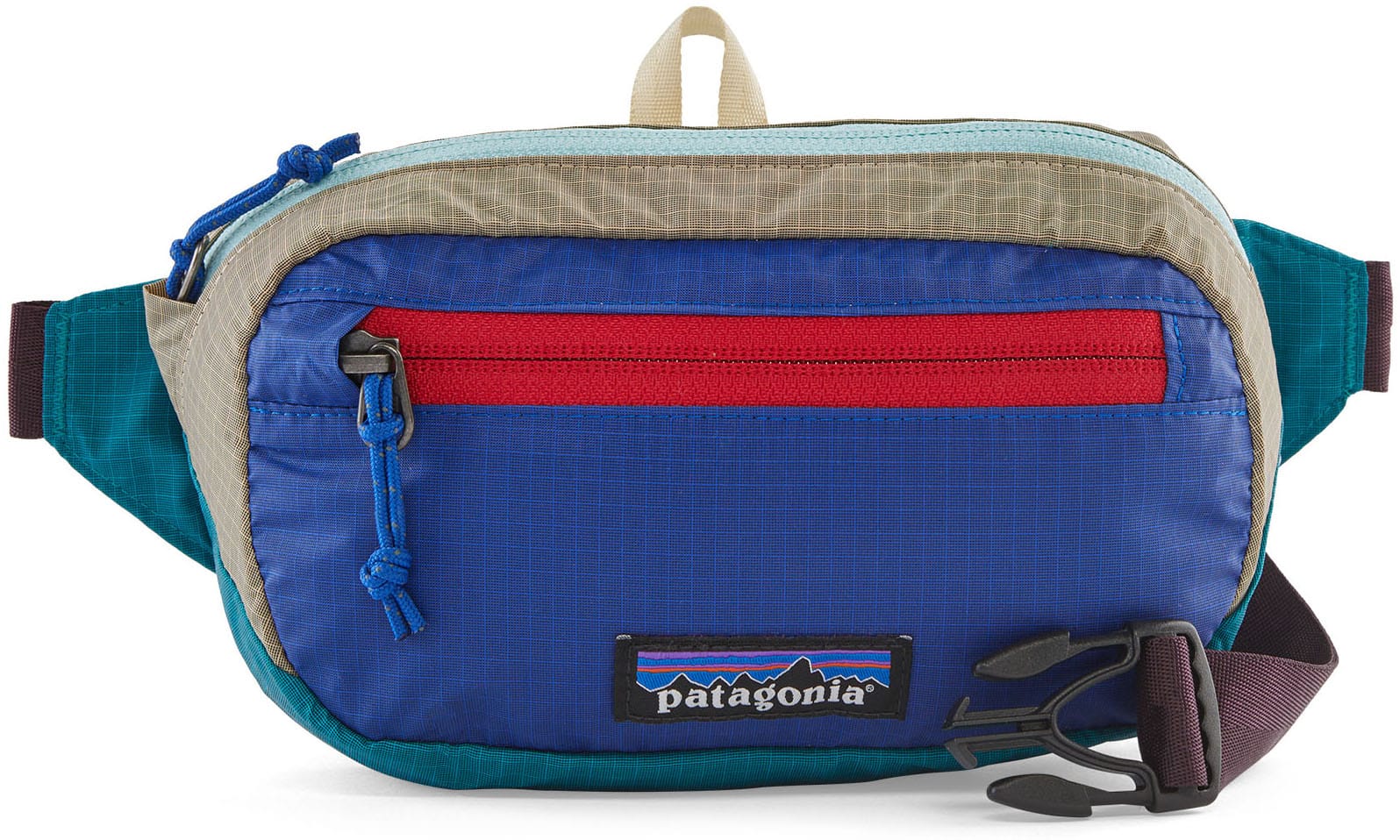 Patagonia Ultralight Black Hole Mini Hip Pack Patchwork Belay Blue