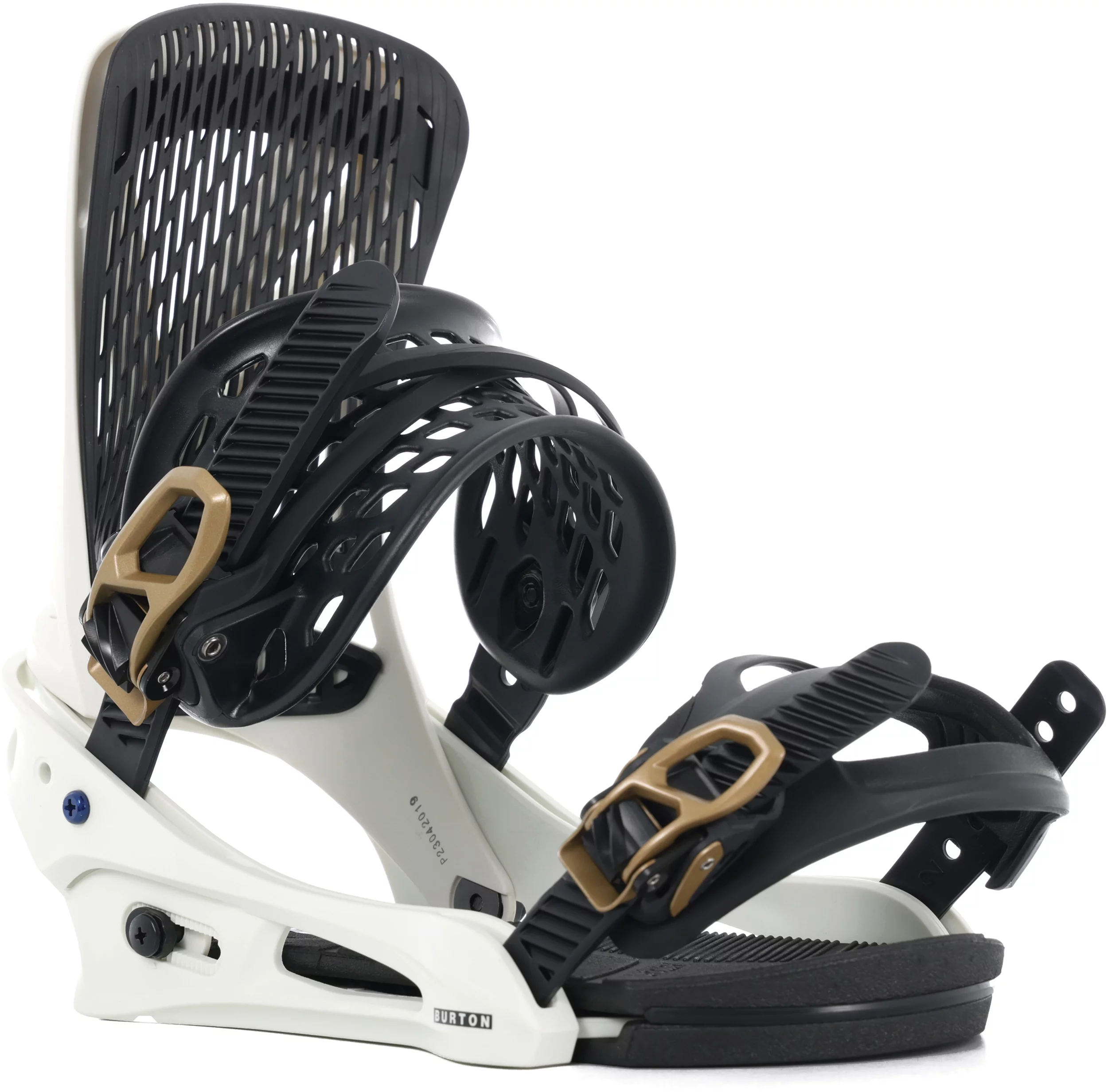 Burton Genesis Re Flex Snowboard Bindings 2024 white gold Tactics