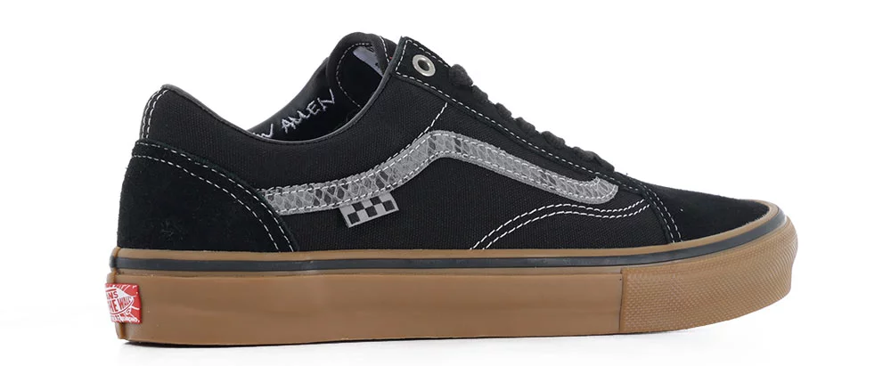 Vans Skate Old Skool Shoes - (hockey skateboards) black/snake skin 