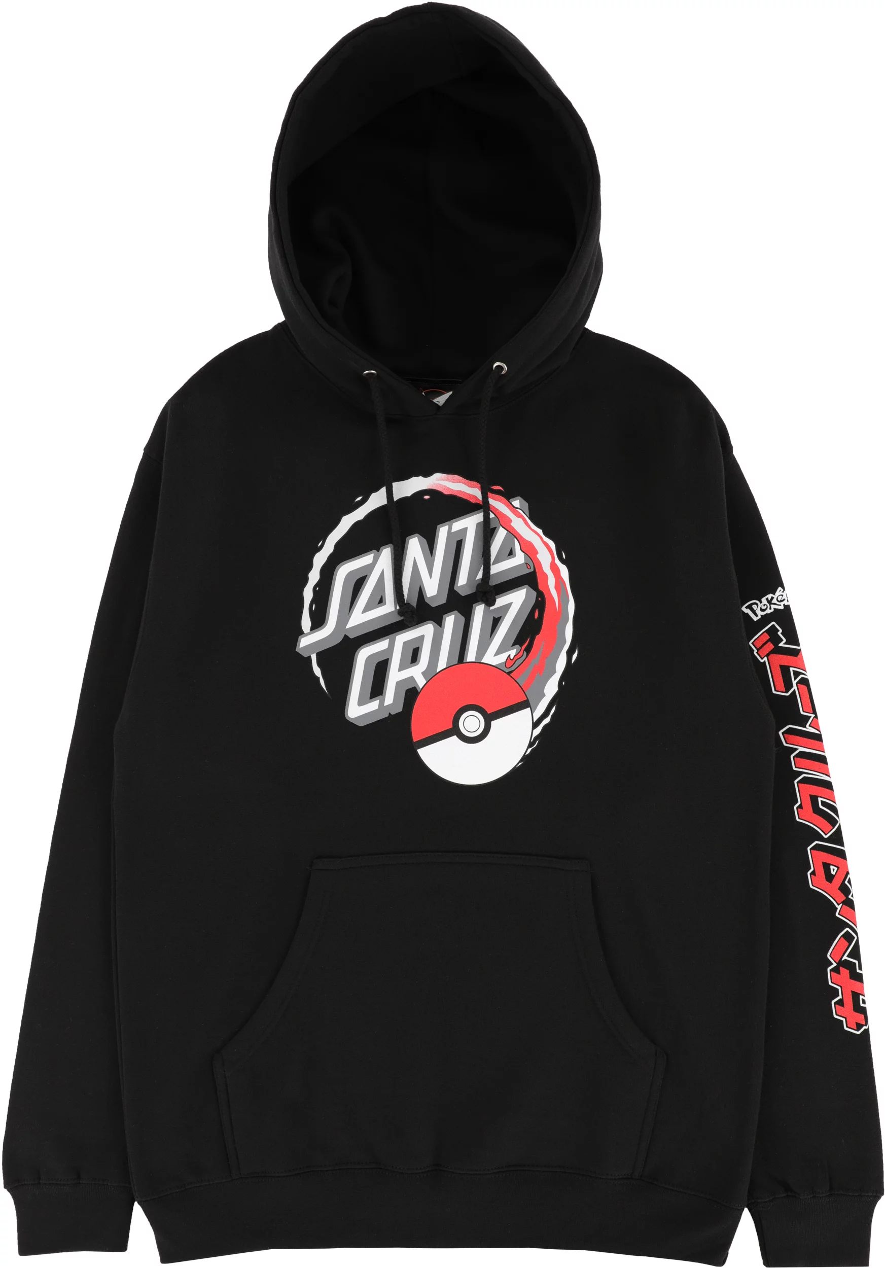 Santa Cruz Pokemon Poke Ball Dot Hoodie black Tactics