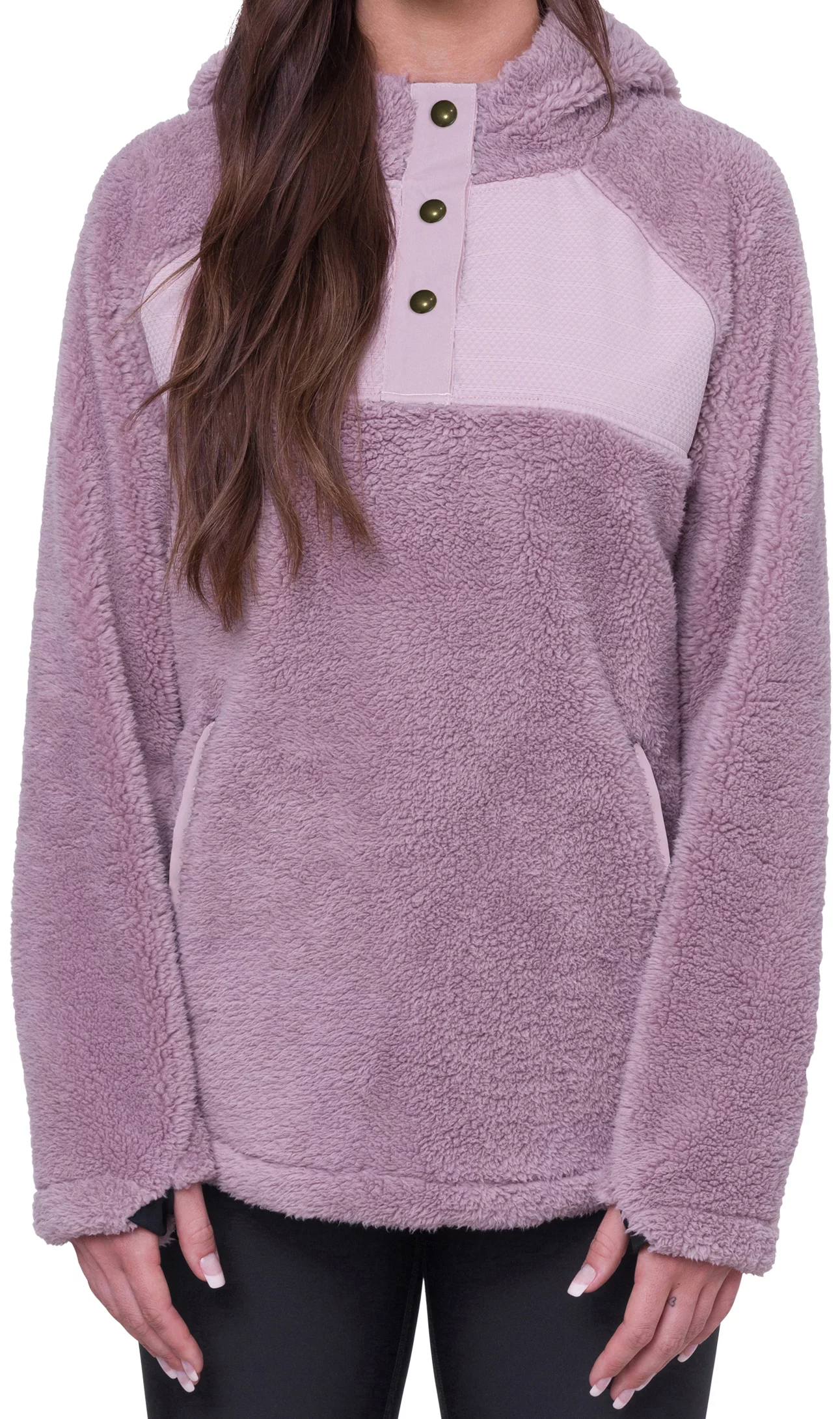 Mauve discount sherpa pullover