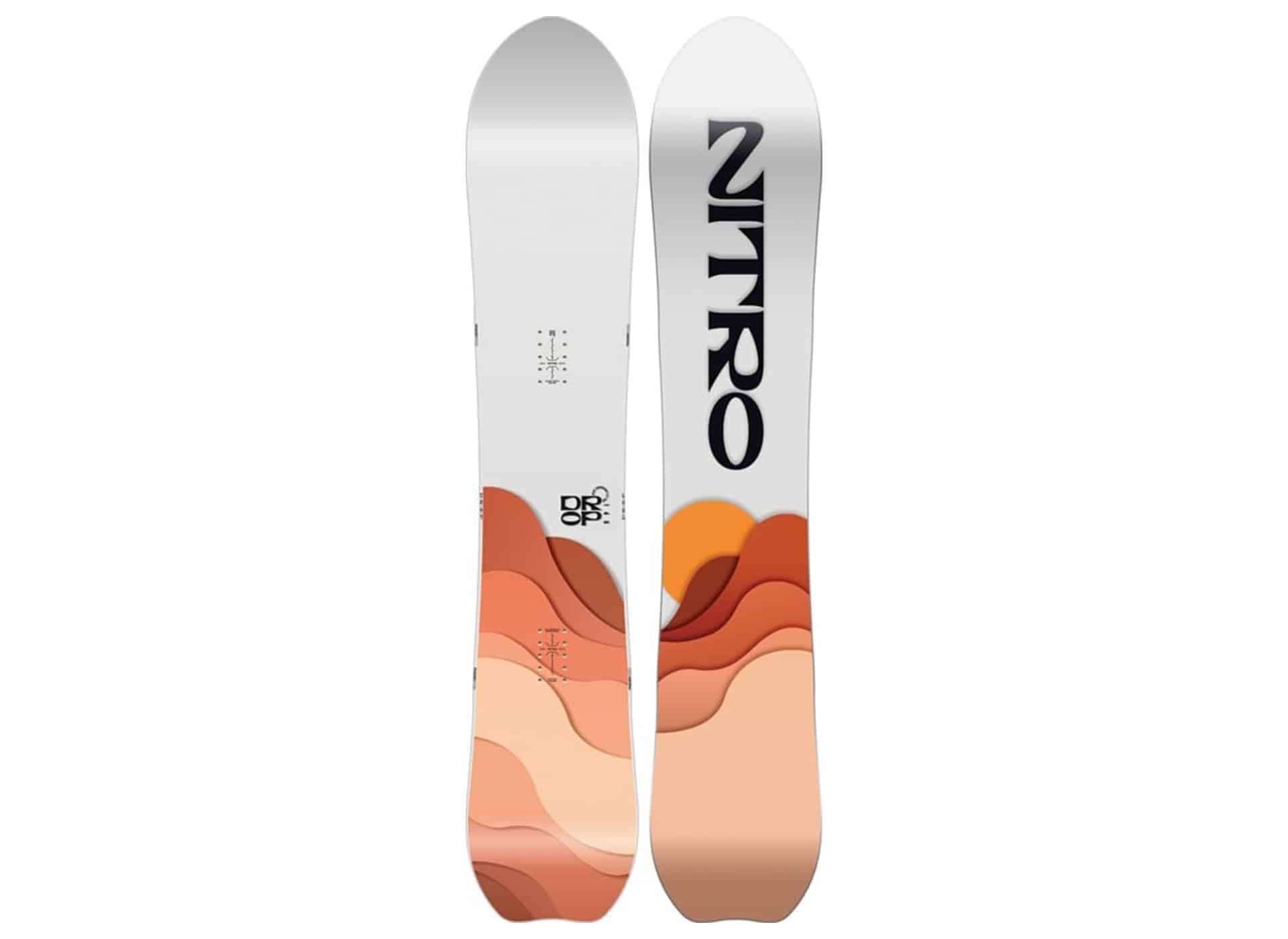 Nitro Snowboards Damen Drop '20 All-Mountain Freeride Girls Powderboard  Carvingboard Board Snowboard. Femme