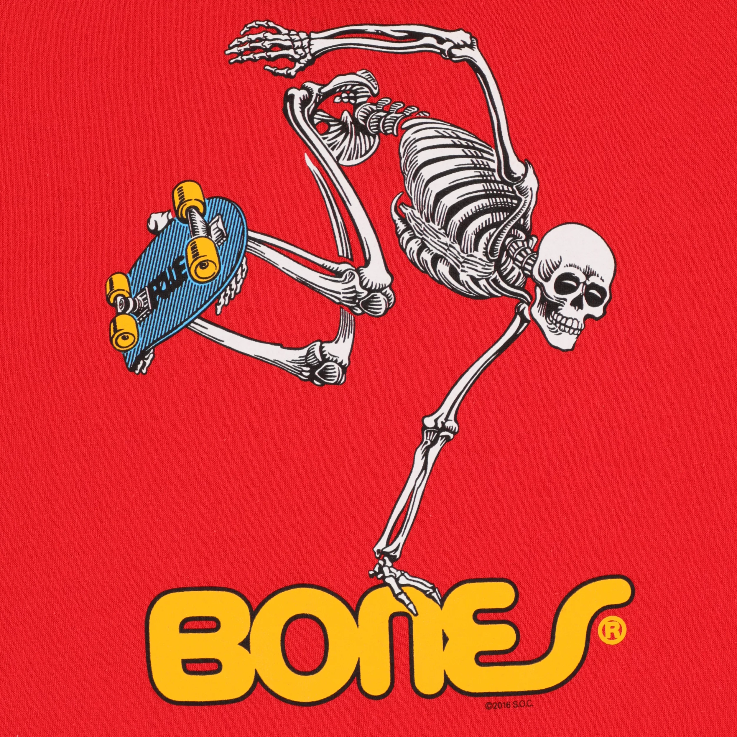 Powell Peralta Kids Skate Skeleton T-Shirt - red | Tactics