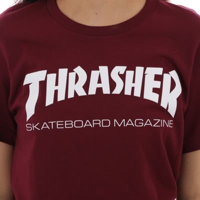 Maroon thrasher 2025 shirt womens