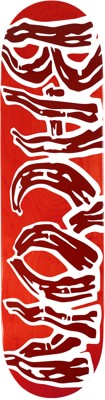 Bacon Skateboards Classic Logo 8.25 Skateboard Deck - red - view large