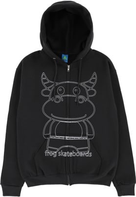 Frog Totally Awesome Zip Hoodie - black - view large