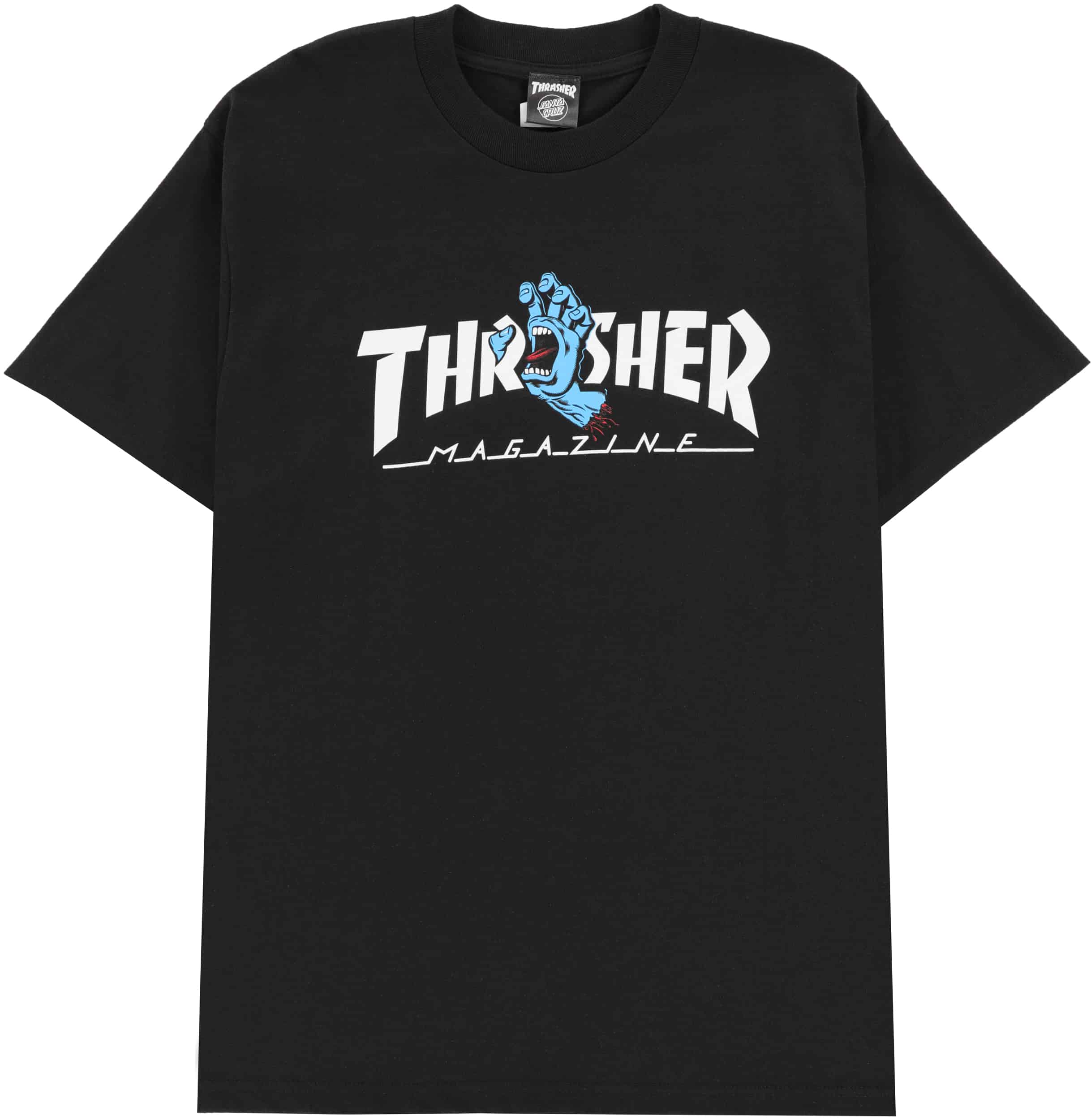 Santa Cruz Thrasher Screaming Logo T-Shirt - black | Tactics