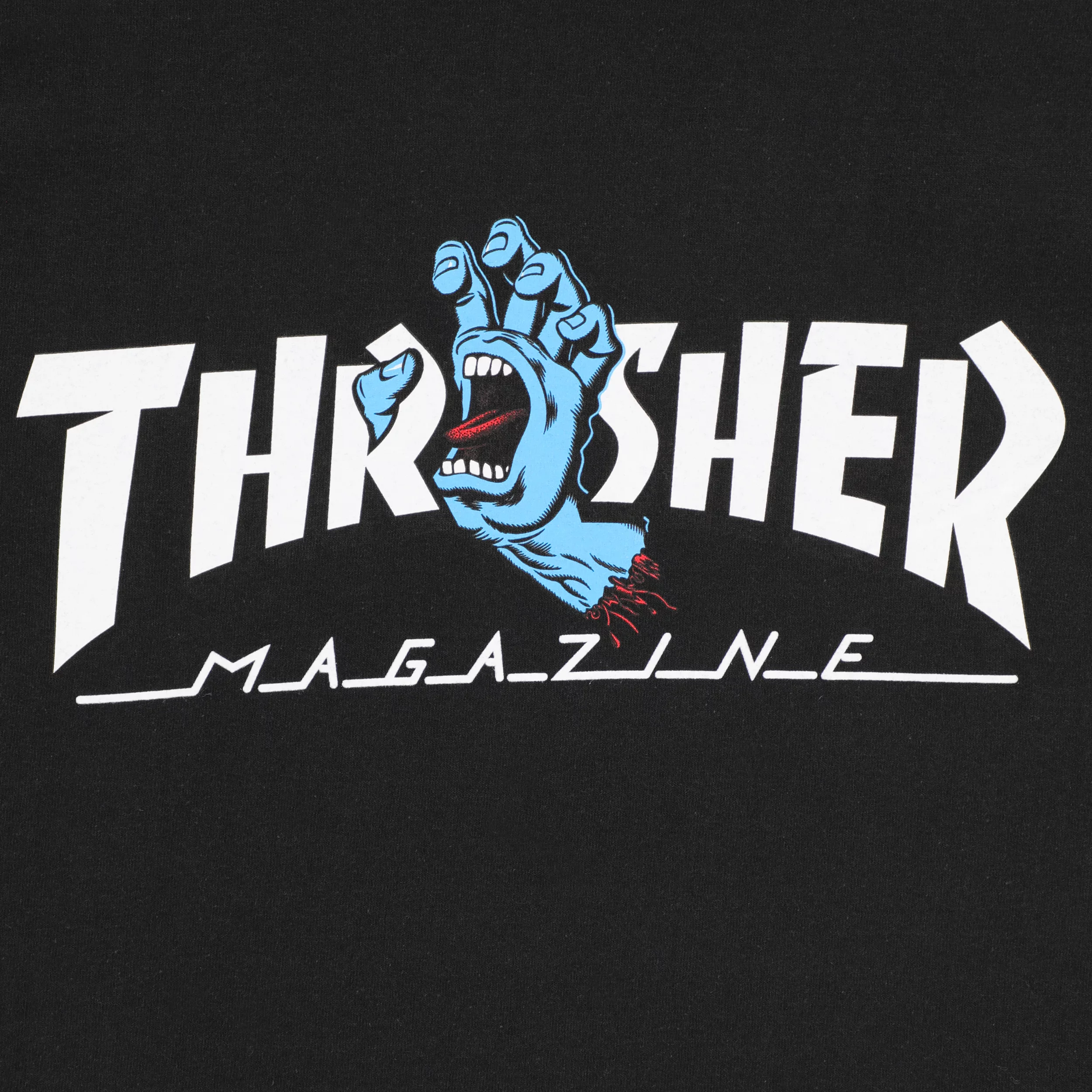 Santa Cruz x Thrasher Screaming Logo T-Shirt - Black