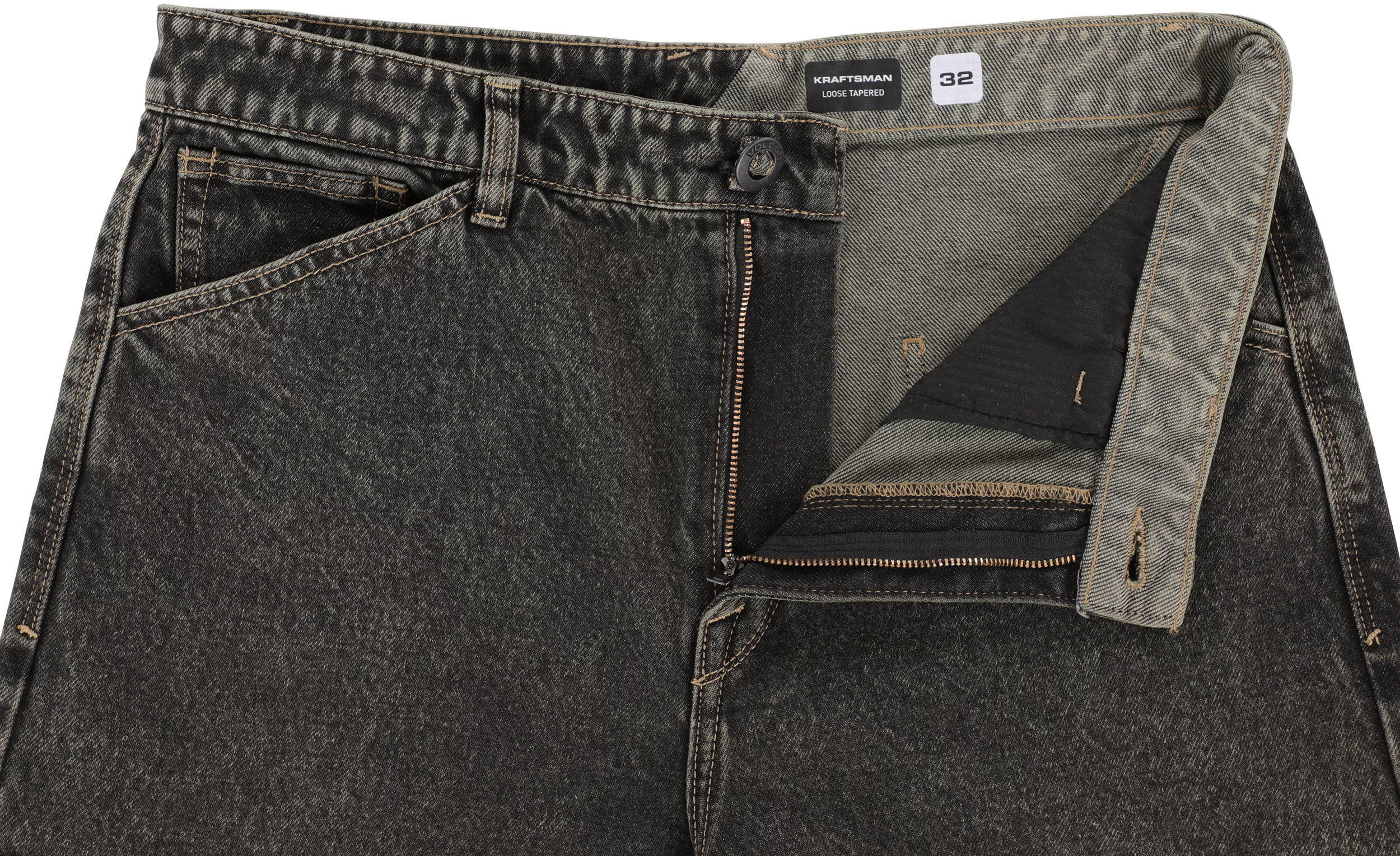 Volcom Kraftsman Jeans - squadron green | Tactics