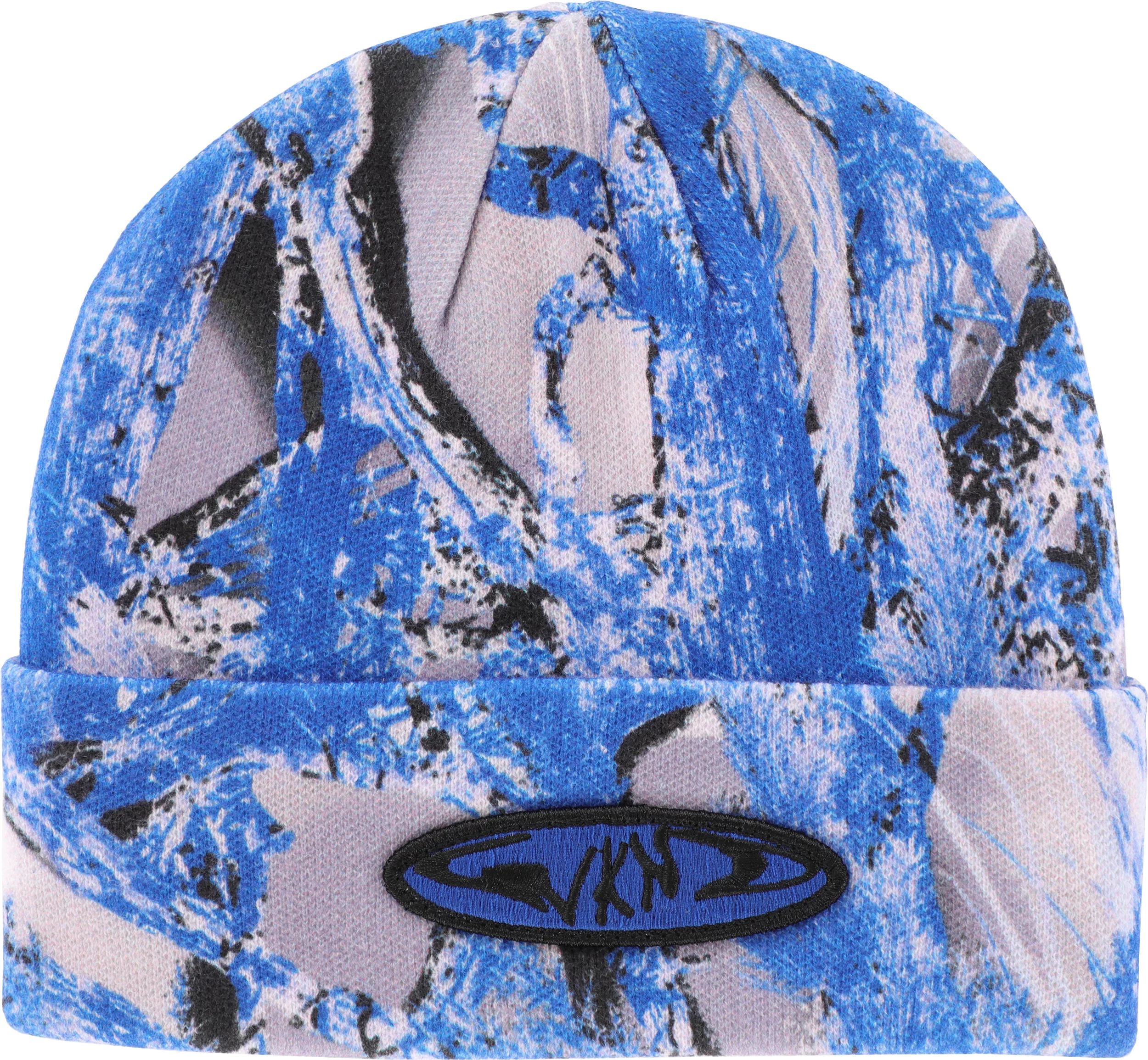 Blue cheap camo beanie