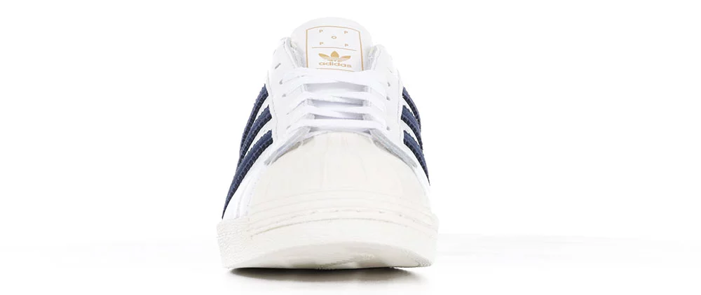 White and navy outlet superstars