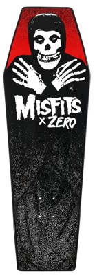 Zero Misfits Crimson Ghost 10.5 Coffin Shape Skateboard Deck - view large