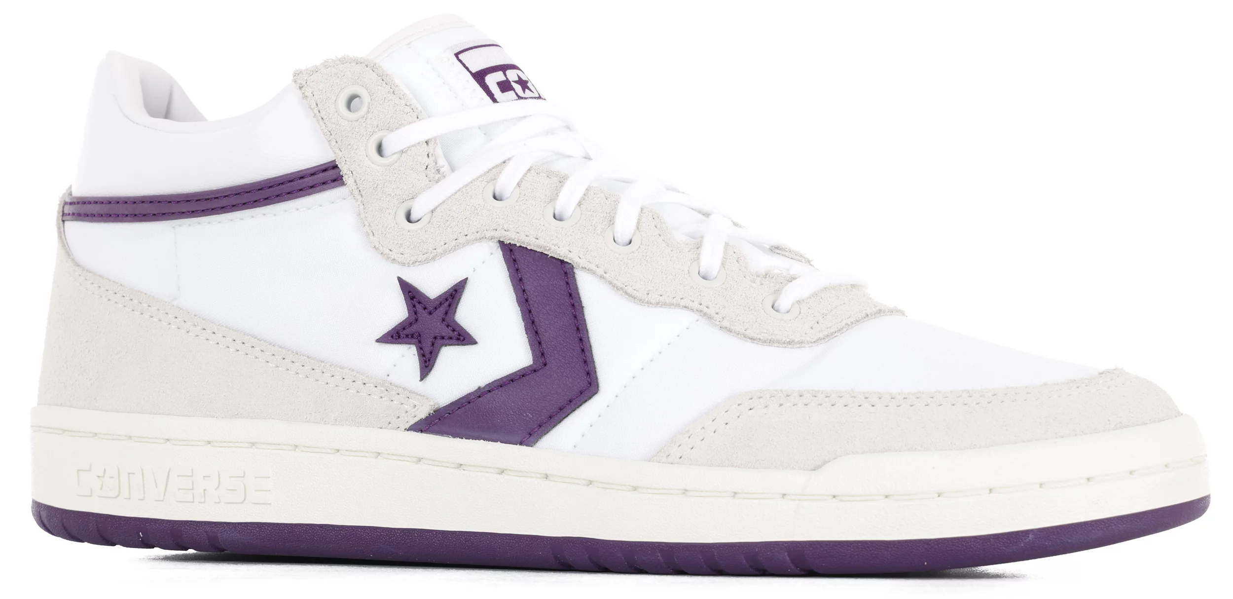 Converse Fastbreak Pro Skate Shoes white vaporous gray purple Tactics