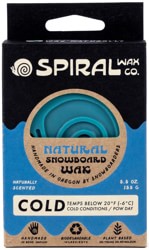Spiral Wax Co Cold Temp Natural Snowboard Wax - blue