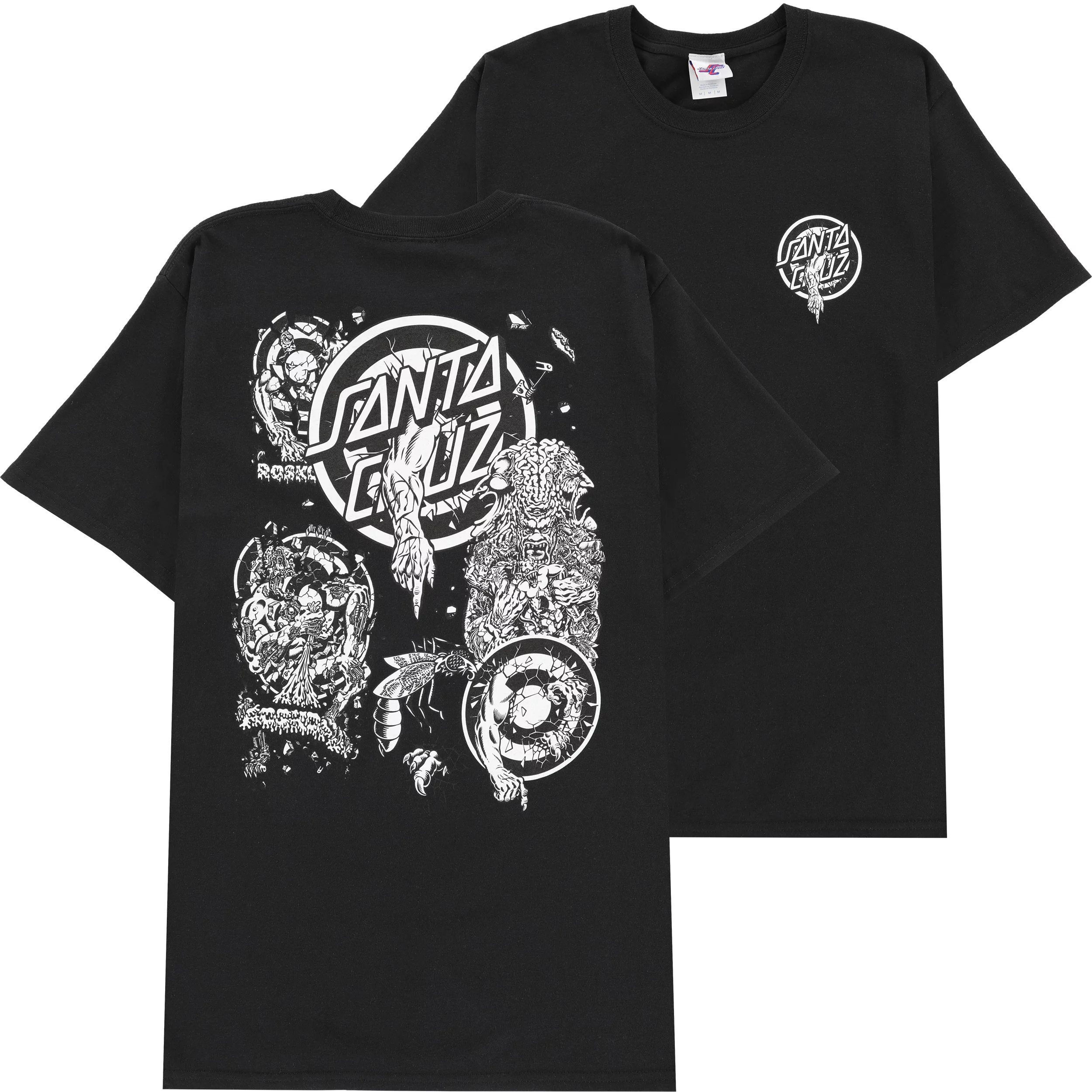 Santa Cruz Roskopp Evo 2 T Shirt black Tactics