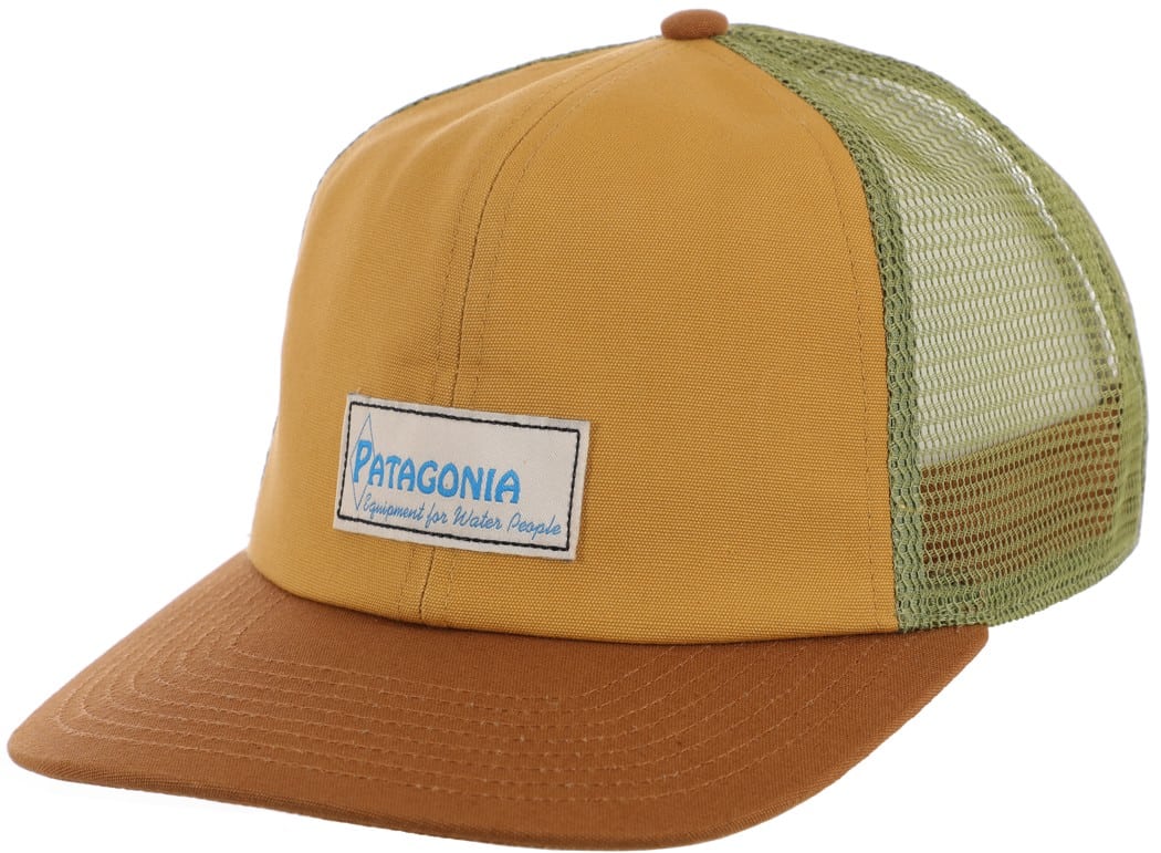 Patagonia Relaxed Trucker Hat - water people label: pufferfish gold ...