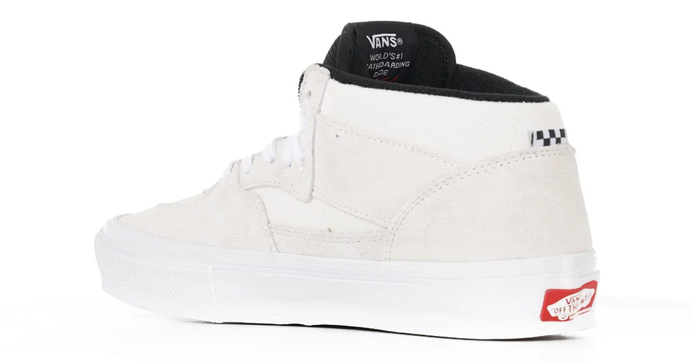 Vans Skate Half Cab Shoes - white/black | Tactics