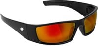 Glassy Peet Polarized Sunglasses - black/red mirror polarized lens