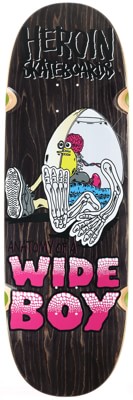 Heroin Anatomy Of A Wide Boy 10.4 Skateboard Deck - black - view large