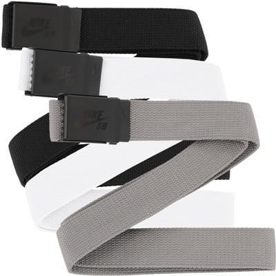 Nike SB 3 Pack Web Belt - black/white/grey - view large