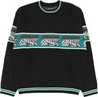 Passport Antler Knit Sweater - black/teal