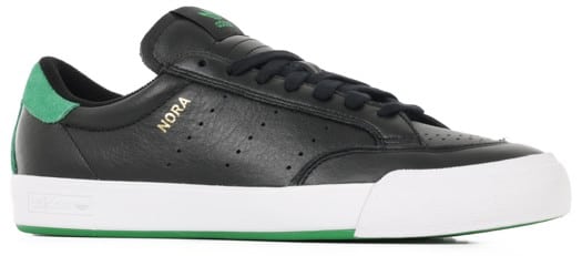 Adidas Nora Skate Shoes - core black/green/footwear white - view large