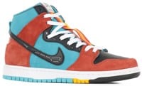 Nike SB Dunk High Pro SB - Quickstrike Skate Shoes - (di'orr greenwood) turquoise blue/black-rugged orange