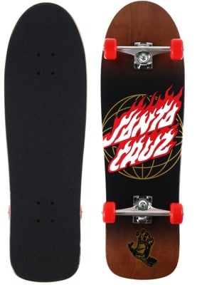 Santa Cruz Global Flame Dot 9.7 Complete Cruiser Skateboard - view large