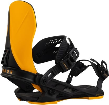 Arbor Hemlock Snowboard Bindings 2025 - (mike liddle) black/candle - view large