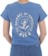 RVCA Women's 411 T-Shirt - federal blue - reverse