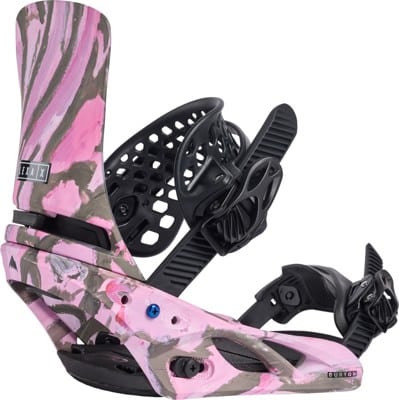 Burton Women's Lexa X Snowboard Bindings 2025 - gray/pink - view large